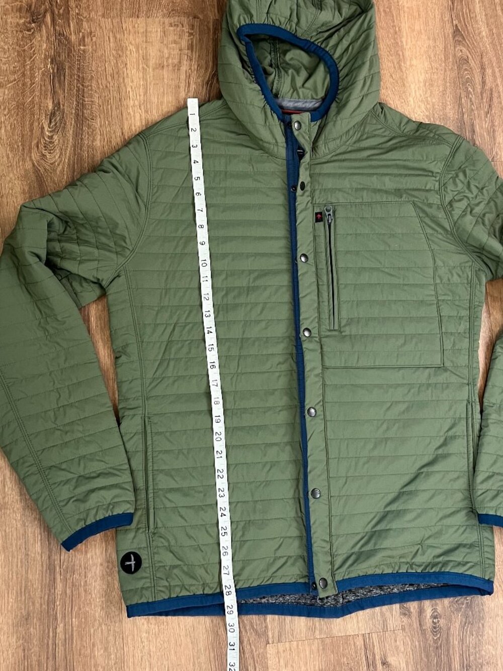 Relwen Windzip Hooded Jacket Utility Green Sz L - Picture 8 of 10